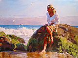 GAZING AT THE WAVES by Garmash